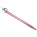 Khanda Sword Handle Steel Blade pink golden sheath 46 inches
